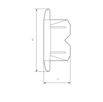 Arretierungen Schwarz 39mm